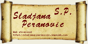 Slađana Peranović vizit kartica